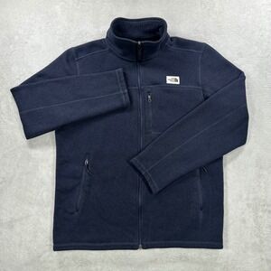 The North Face Jacket Mens Large Navy Blue Gordon Lyons Full Zip Fleece Sweater